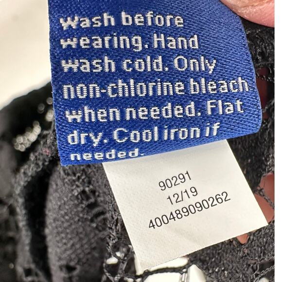 Apt 9 Jacket Black Lace Floral Womens L Open Front Sheer Long Sleeve Evening NWT - Picture 6 of 9